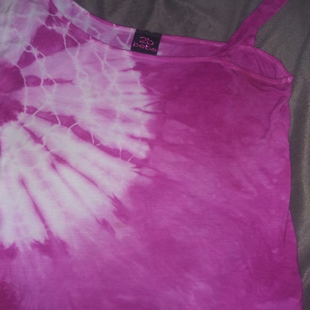 Used pink tie dye shirt